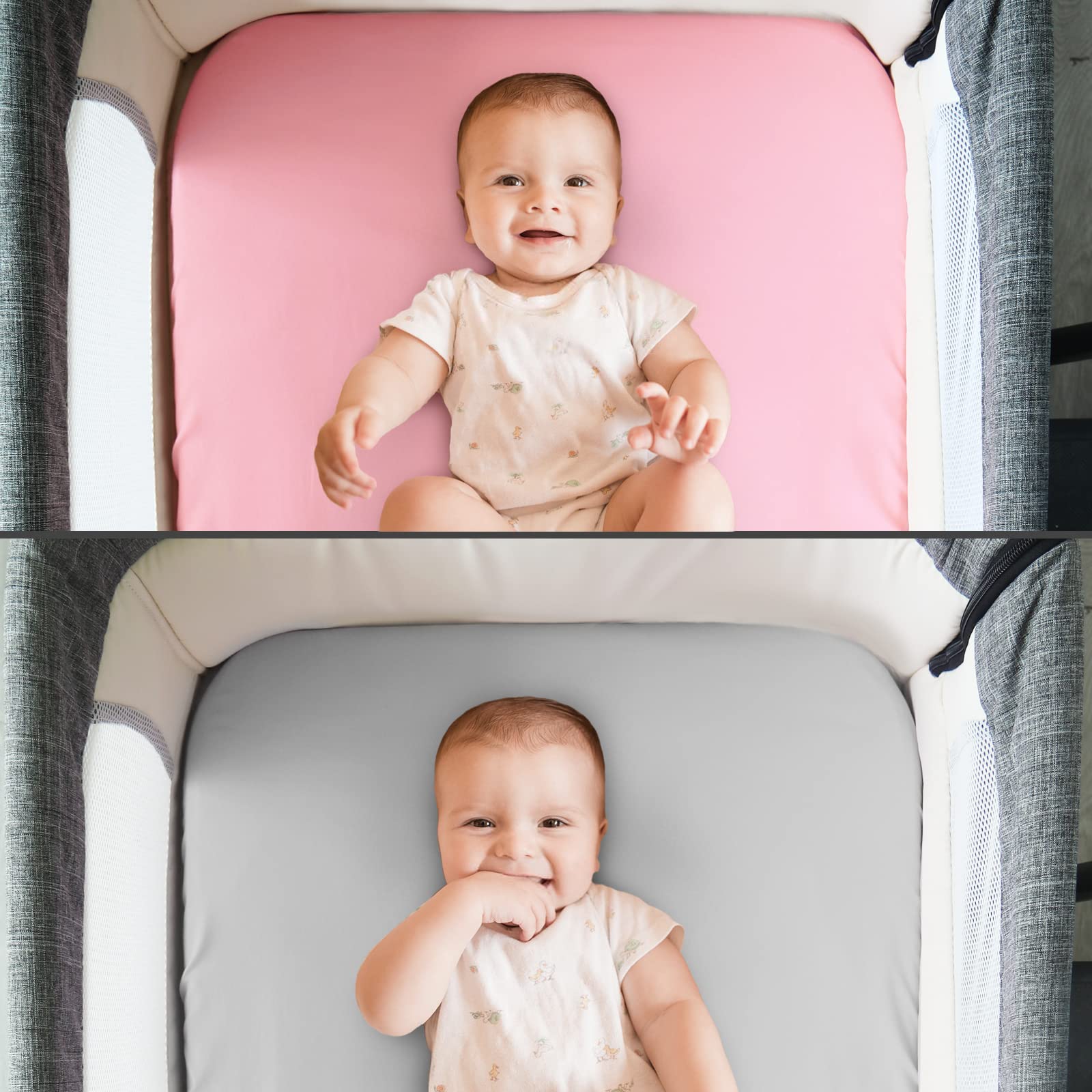 Amazon.com: Baby Bassinet Sheets 4 Pack Compatible with 33