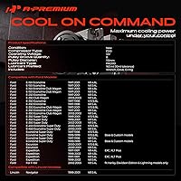 Vista 2 de A-Premium Compresor de aire acondicionado con embrague compatible con Ford F-150, Expedition, E-150 Econoline, E-250 Econoline, E-350 Econoline