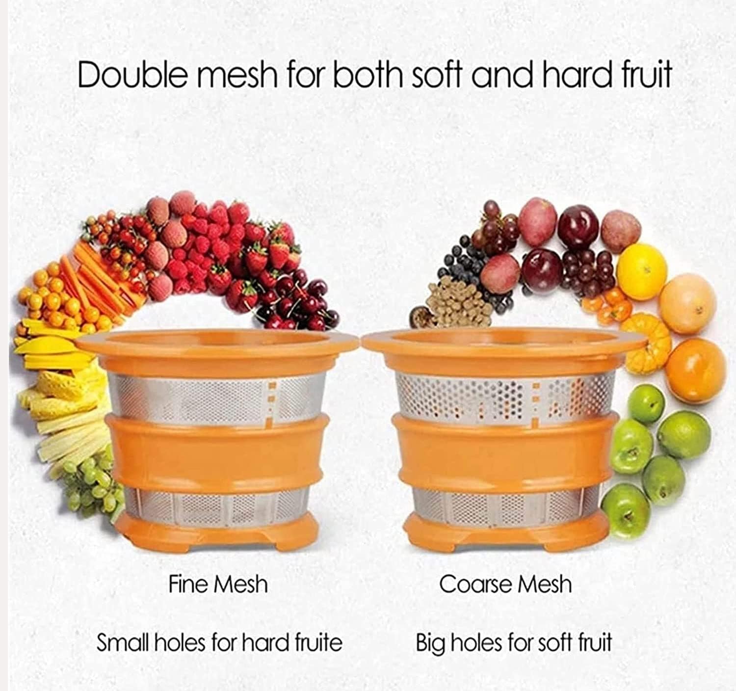 Juicer Machine, Slow Juicer, Slow Masticating Juicer Machine, Easy to Clean, Quiet Motor & Reverse Function, BPA-Free, 150 Watts, Silver (Size : 1)