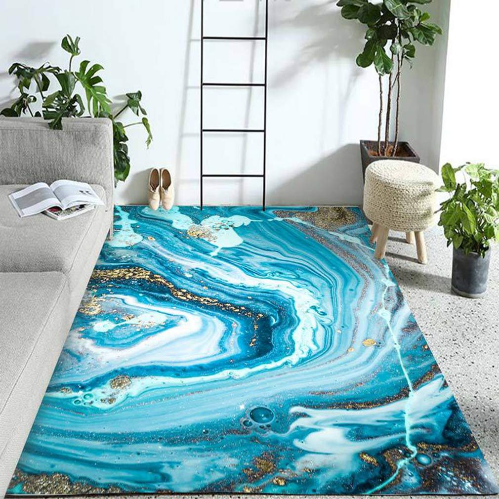 Buy MOXIC Soft Luxury Abstract Art Living Room Area Rugs Rectangular Children Crawling Bedroom Rug Fleece Anti-Slip Carpets Nordic Modern Home Decor Mats Indoor Outdoor Runners Nursery 3' X 7' — BookShops.in