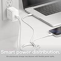 Vista 4 de NOCO XGrid X65: 65W USB-C Charger – Dual Port GaN Power Adapter with PD 3.0, QC 4.0+, and PPS – Fast Charging with Smart Power Distribution