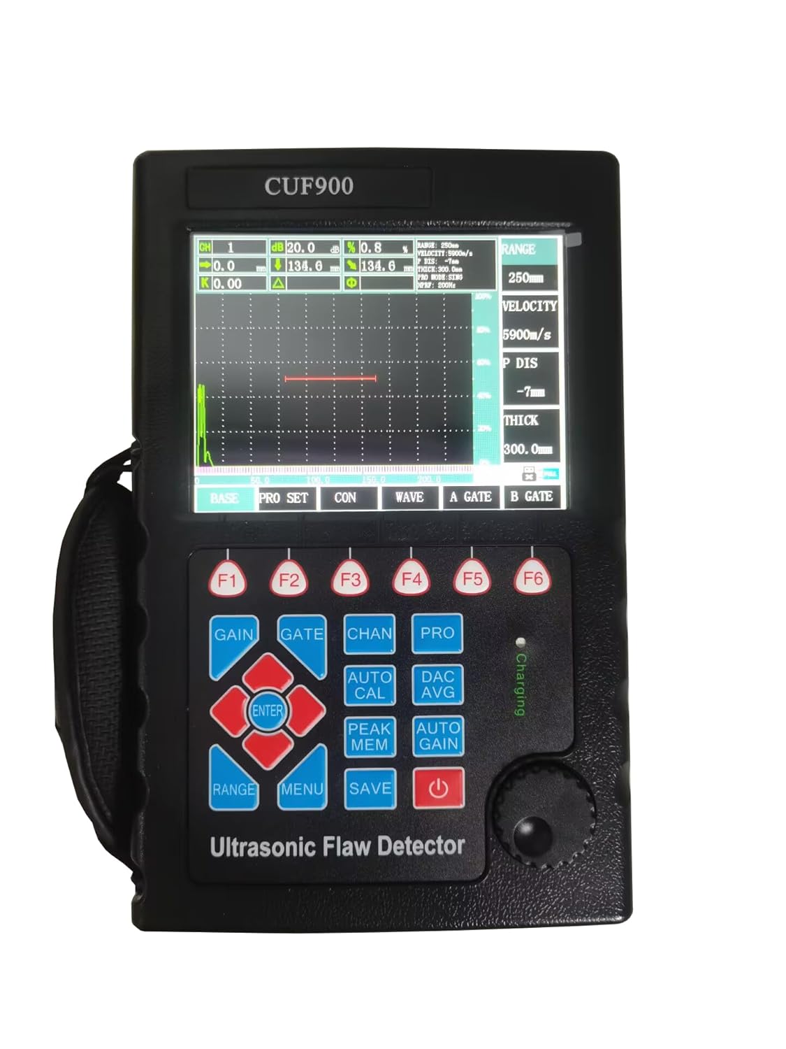 Ultrasonic Flaw Detector Tools Defectoscope DAC AVG Ultrasonic Flaw Detection Meter with Range 0 to 10000mm