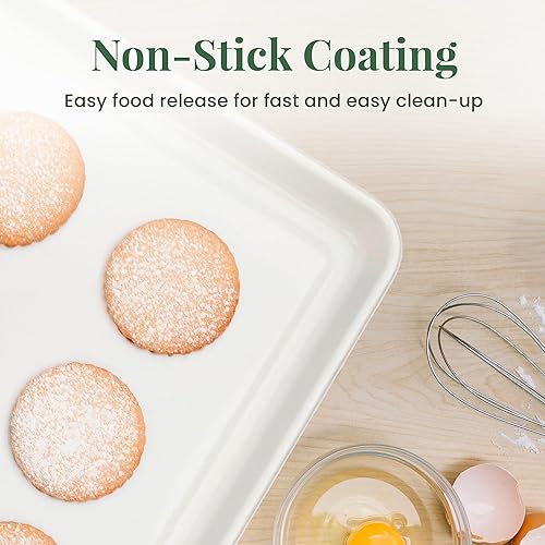 Miniatura 4 de Larder & Vine Juego de utensilios para hornear, sin PFASPFOSPTFE, acero aluminizado resistente con acabado de cerámica, incluye sartenes, molde para