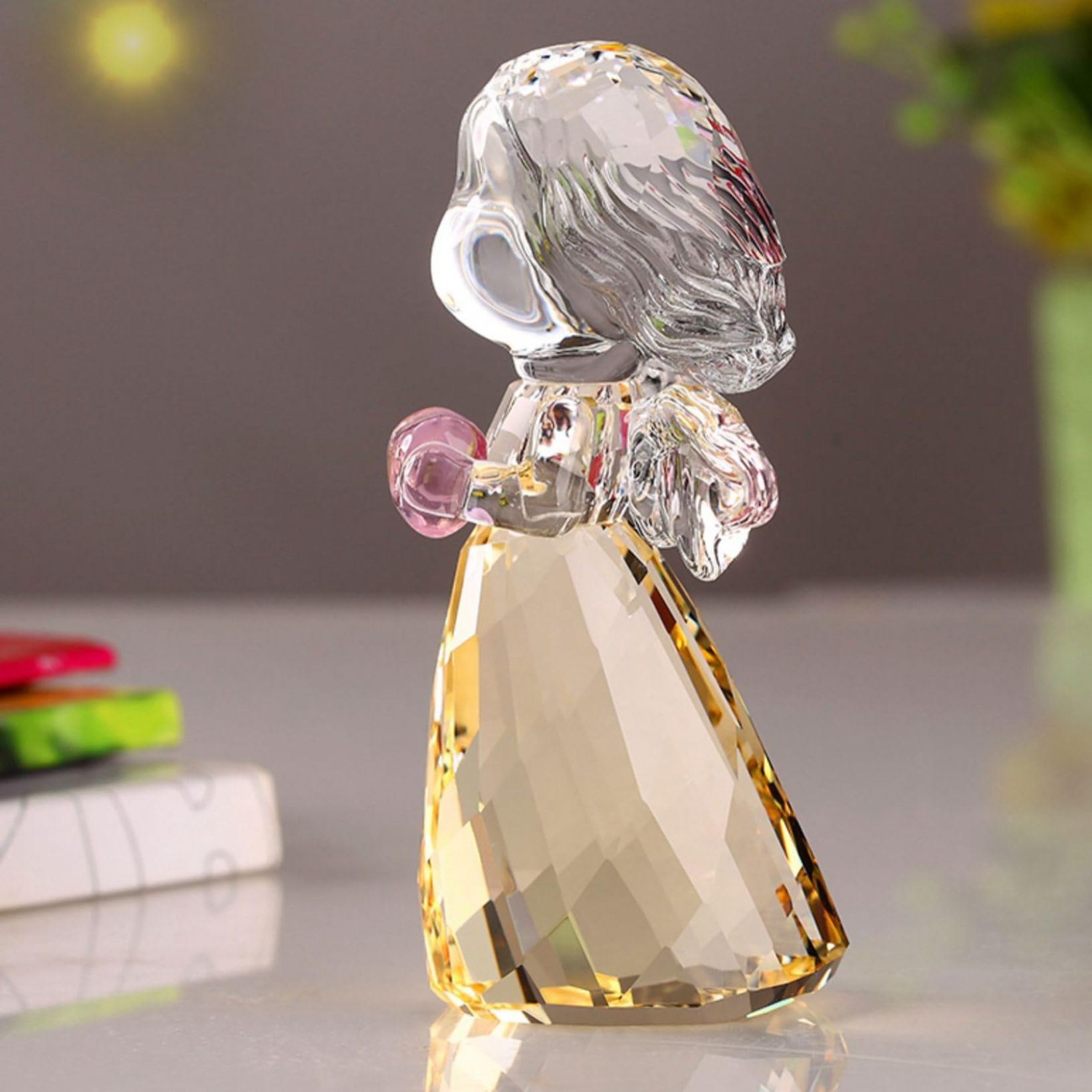 Amazon.co.jp: k9 クリスタル 天使 置物 かわいい インテリア雑貨