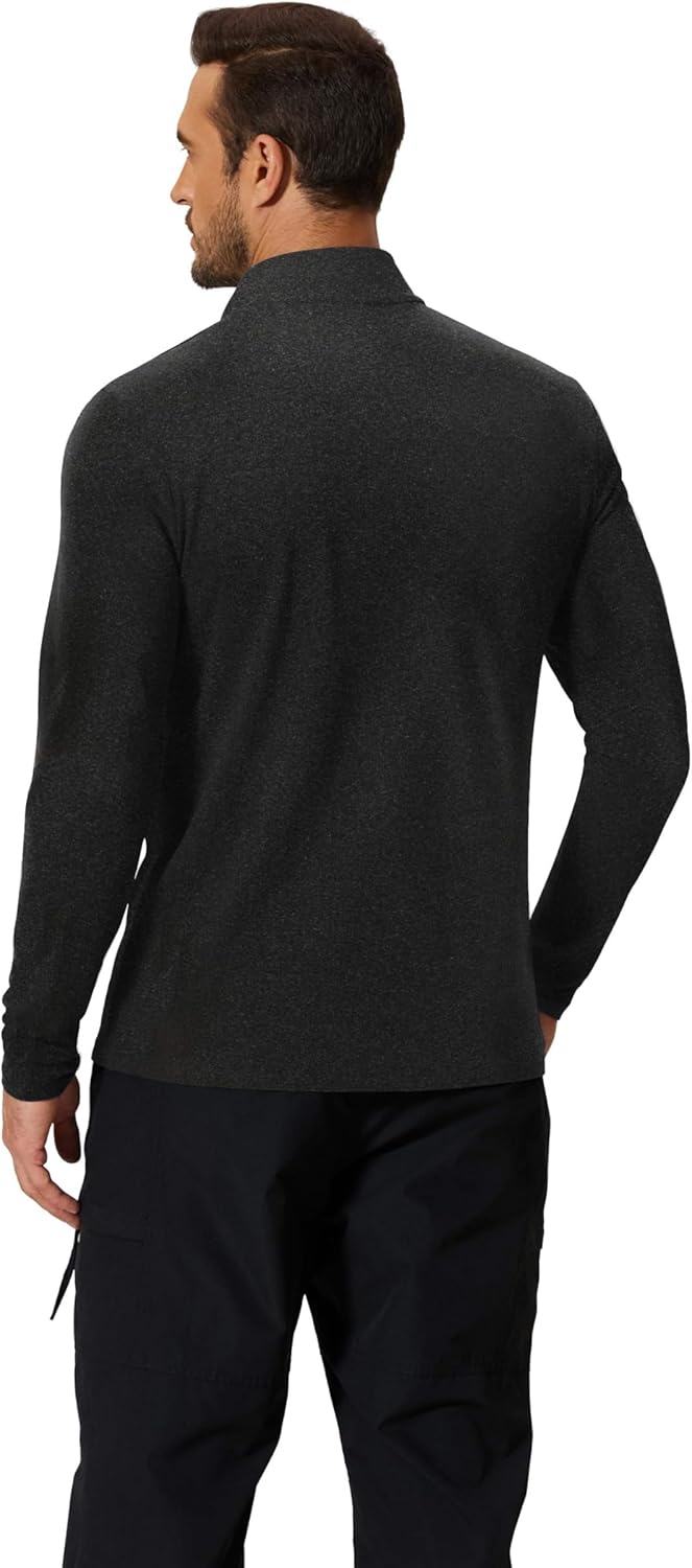 COOFANDY Men's Quarter Zip Pullover Long Sleeve Sweatshirt 1/4 Zip Golf Shirt Winter Fleece Lined Thermal Pullover - Image 6
