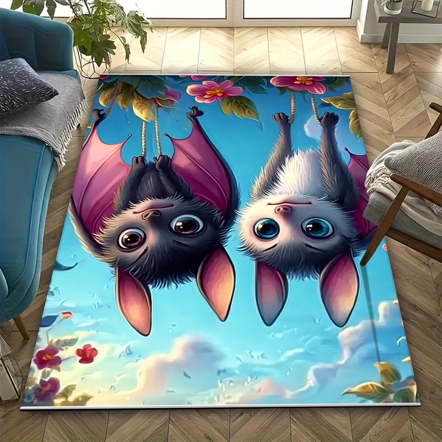 Tapis antidérapant à poils courts 120x160 cm pour sécuriser et embellir votre salon