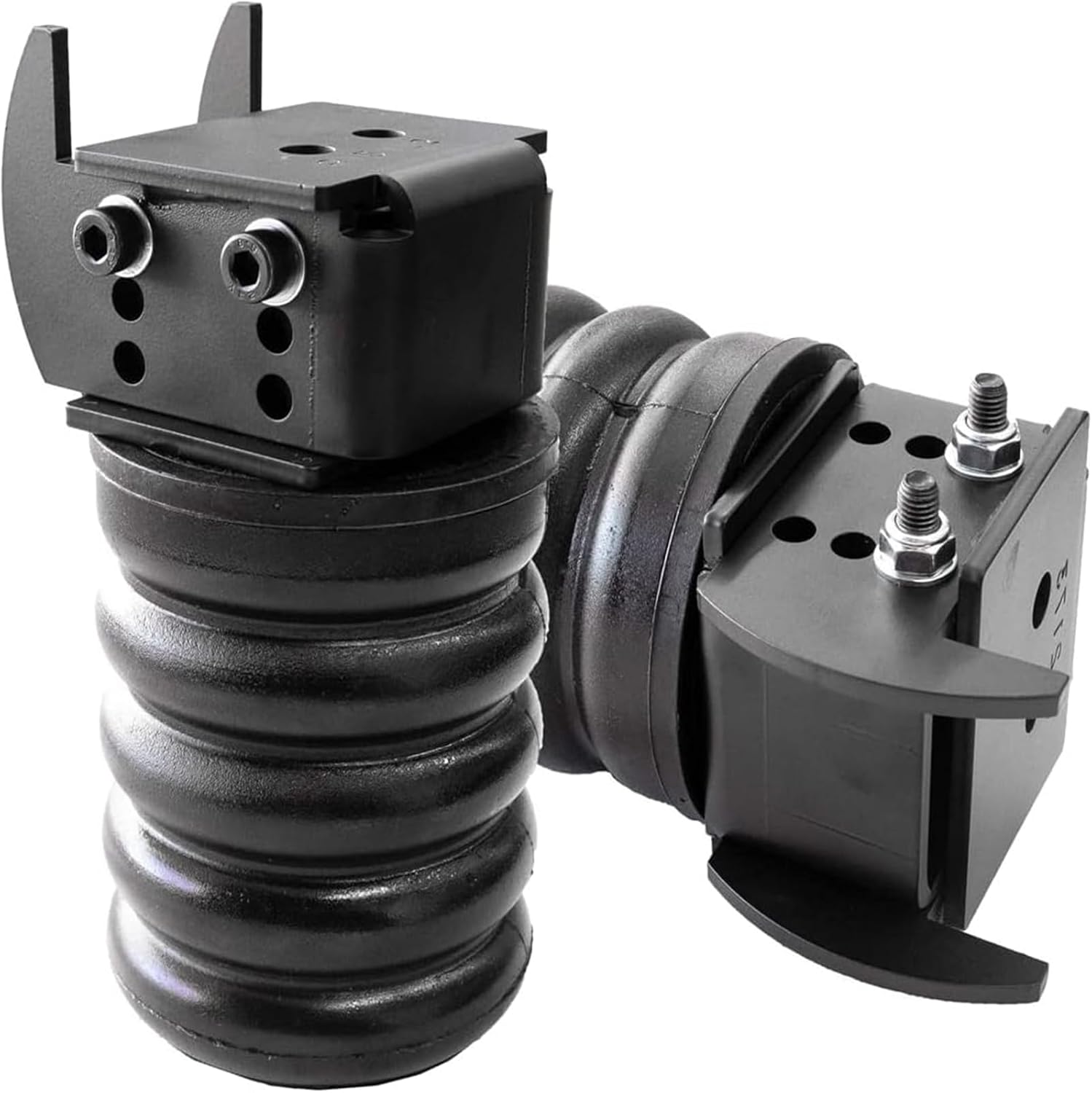 SSR-146-47 2Pcs Rear Suspension Air Helper Spring Kit Replacement for Ford F-150 2WD 4WD 2019-2023 | Rear Leaf Spring Suspension Kit | Springs Helper Bump Stops, Black