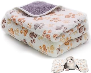 2Pack Waterproof Guinea Pig Blankets,Small Animal Fleece Cage Blankets Washable, Reusable Guinea Pig Fleece Sleep Mat for Rabbit, Hamster, Chinchilla, Dogs Cage Accessories-23''×16"