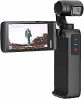 中古美品 Kenko MOZA 3軸モーター搭載4Kジンバルカメラ 2.45型モニター搭載の3軸電動ジンバルカメラ「MOZA MOIN Camera
