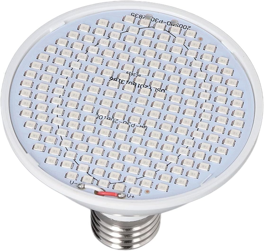 Plant Light E27 Bulb Red Blue Light E27 LED Grow Bulb for Indoor Seedlings 85-265V (E27-200)