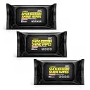 MIKANIX Shoe Shine Wipes | Shoe Cleaning Wipes for Sneakers & Leather Shoes | Instant Shoe Cleaner Wet Wipes | Portable Shoe Polish Wipes (Pack of 3) gallery image