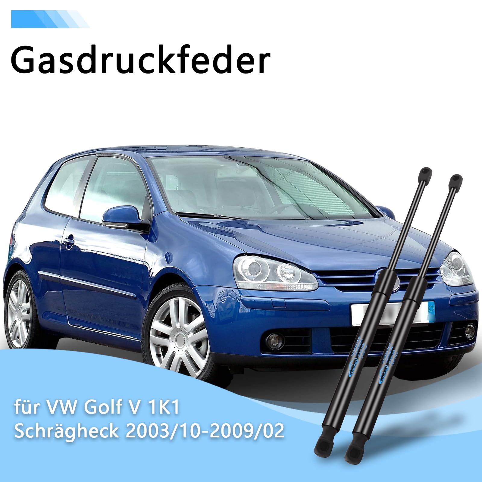 Rozpórki gazowe do VW Golf V 1K1 hatchback 2003-2009 tylna klapa bagażnika amortyzator gazowy