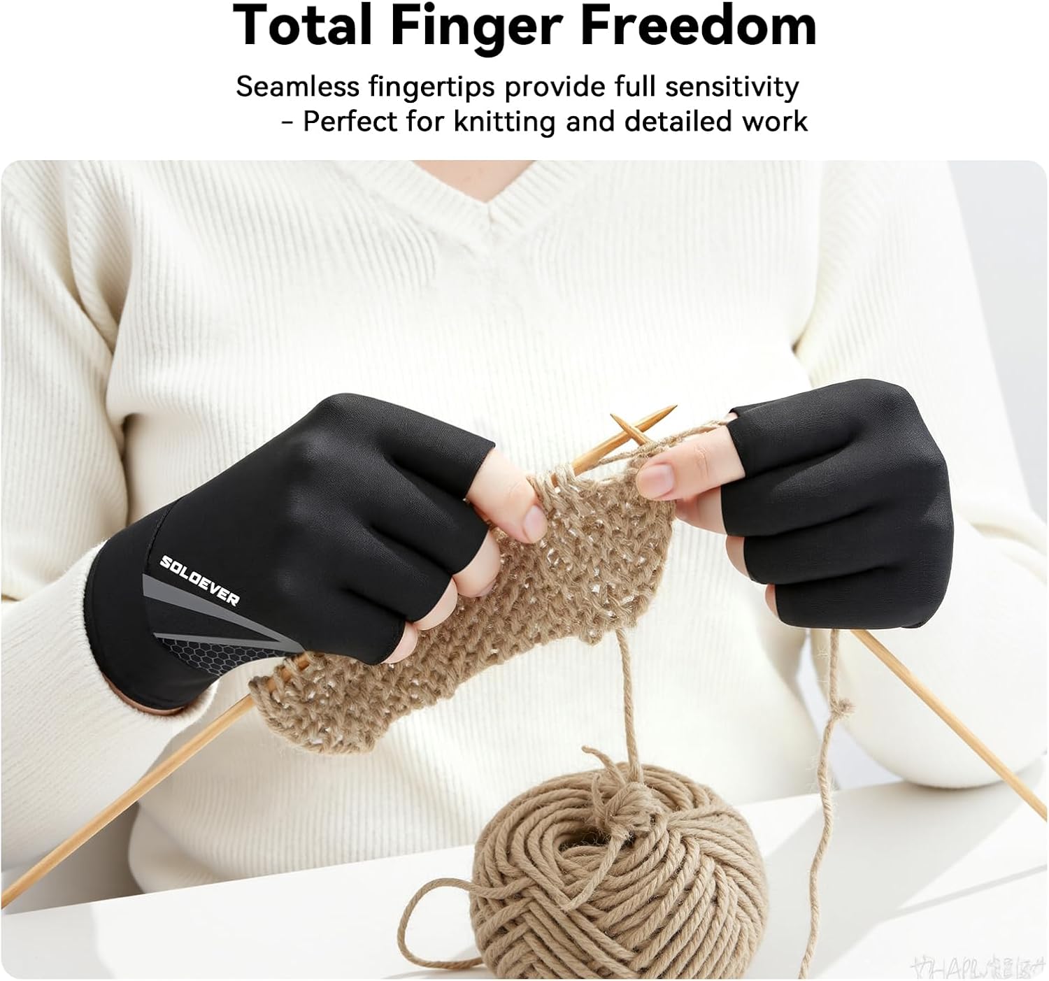 All-Around Copper Arthritis Gloves, Carpal Tunnel Pain Relief Gloves, Breathable & Anti-Slip Hand Compression Gloves for Rheumatoid, Tendonitis, Swelling, Fingerless Gloves Fit Men & Women 9.4-10.1