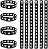 GOGO 10 PCS Adult Adjustable Silicone Bracelets for Shoe Charms Rubber Wristband