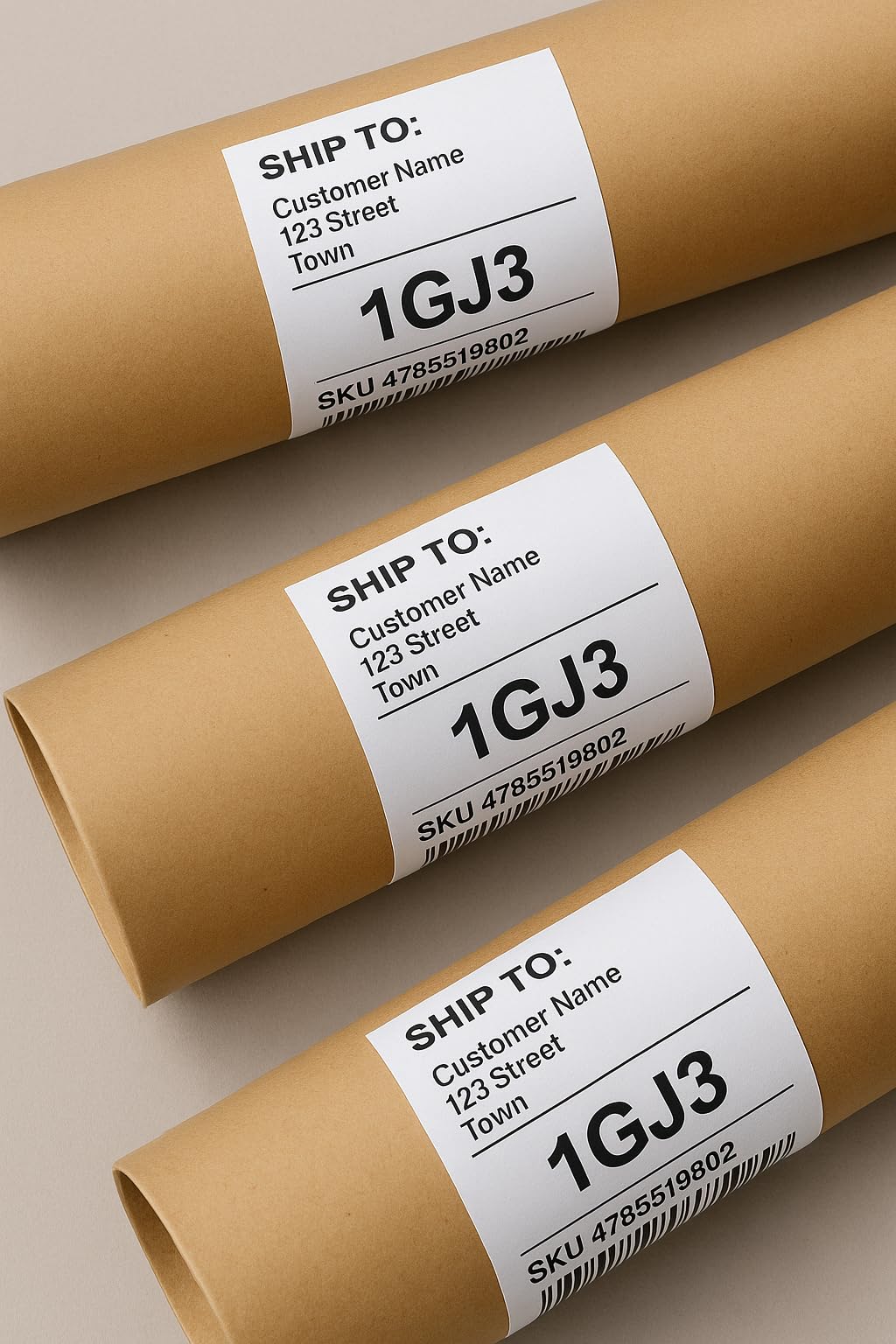 Etichette postali impermeabili per pallet, bianche opache, autoadesive, compatibili con stampanti a getto d'inchiostro e laser, per pallet, etichettatura postale, 1 x 2 (2 per foglio), 100 fogli