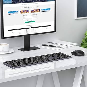 Amazon.co.jp: SEENDA ワイヤレスキーボード マウスセット 日本
