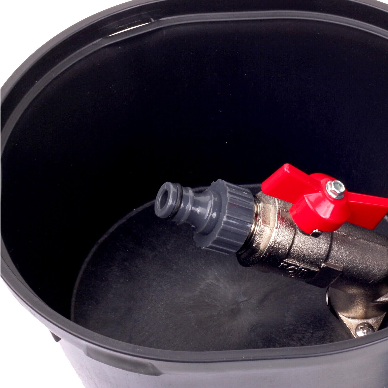 Verdone Wasserentnahmestelle Komplettset für PE-Rohr 25mm – Wassersteckdose mit Kugelhahn 3/4" + Elysee PE-Fittings (Winkel & T-Stück) + Schlauchanschluss – Wasseranschluss für die Wasserentnahme