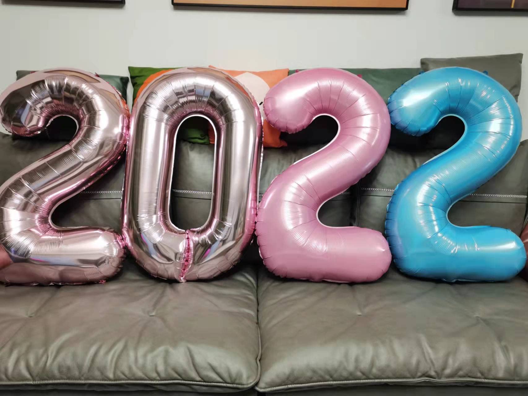 Amazon | ローズゴールド 数字 バルーン 40 インチの風船 0-9 誕生日の