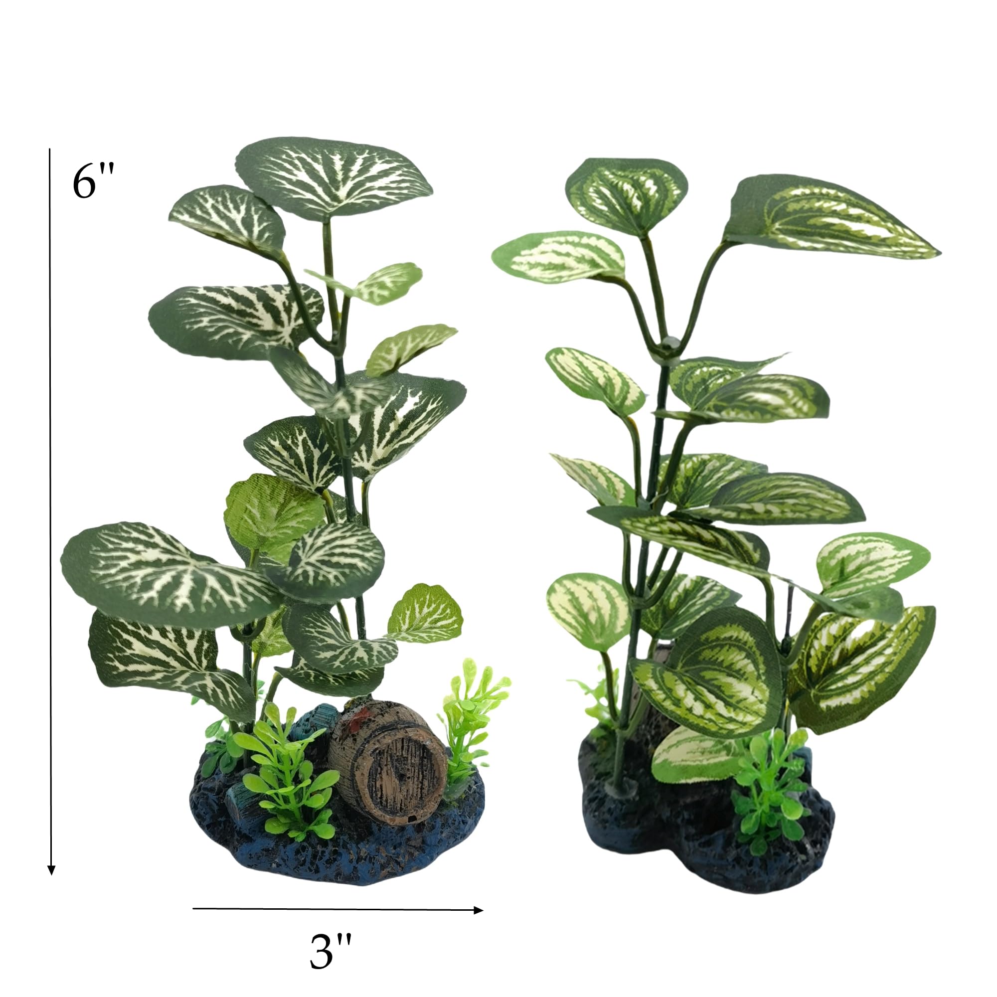 M2cbridge Artificial Fish Tank Plants Silk Aquarium Plastic Plant Aquatic Water Grass Foreground Decor(2PCS Grasses) - Image 3