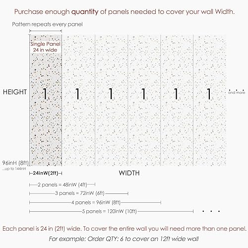 Miniatura 6 de Papel tapiz bohemio multicolor de terrazo pelar y pegar, mural moderno extraíble, papel tapiz autoadhesivo de roca de hormigón (muestra de 12