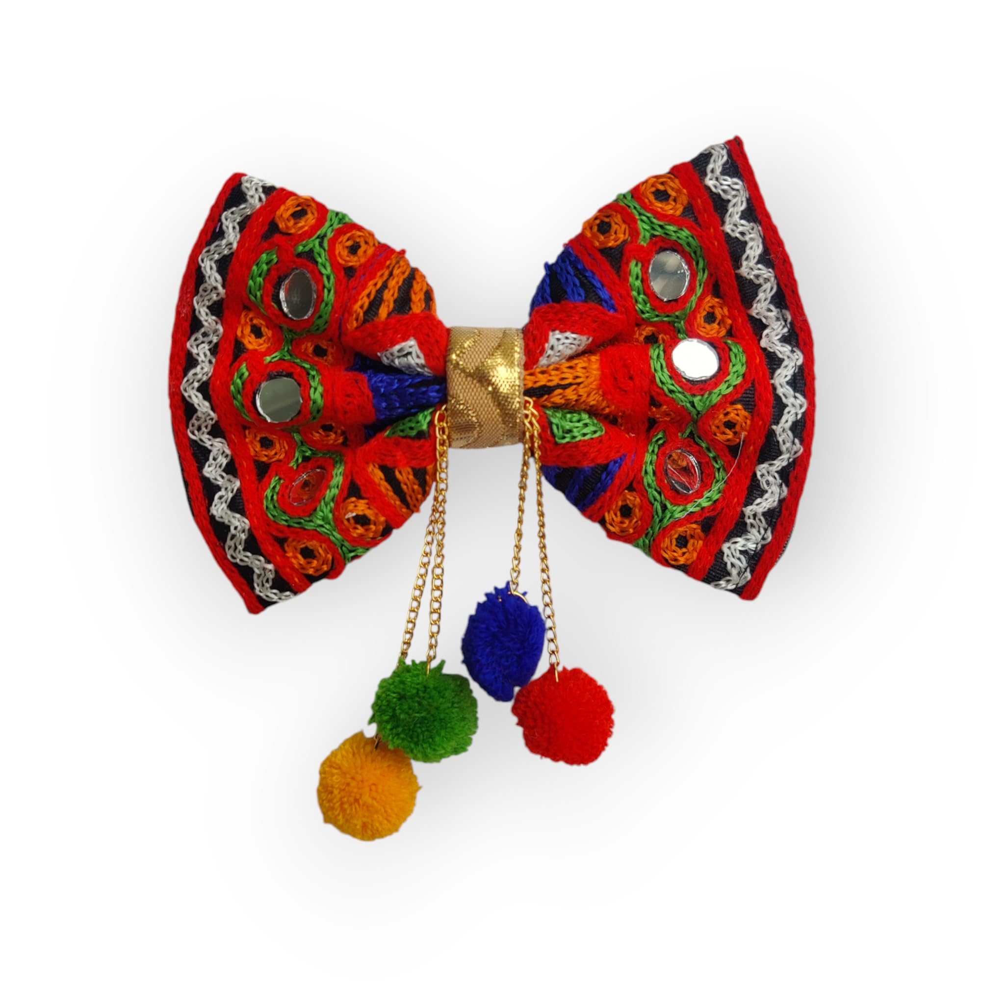 Trend By Kimaayra Navrtari Special Hair Bow, Navratri accessories, Navratri Hair Bow, hair bow, hair clip for wome and girls, Navras Hair Bow (B0DJ3K8MYP) Amazon Price History, Amazon Price Tracker