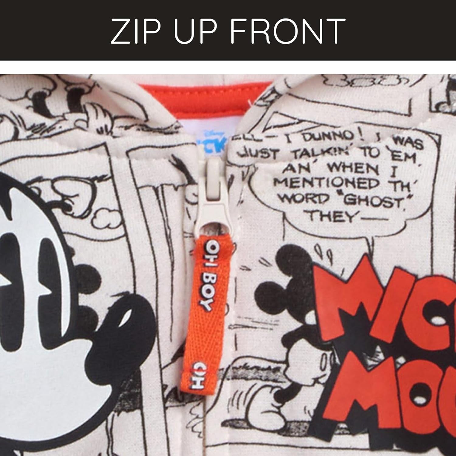 Disney Toy Story Mickey Mouse Lilo & Stitch Fleece Zip Up Hoodie Toddler to Big Kid Sizes (2T - 18-20) - Image 6