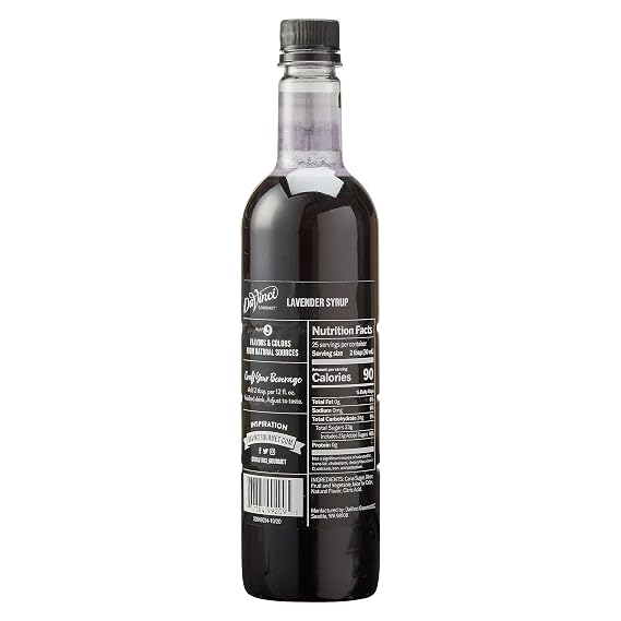 DaVinci Gourmet Lavender Syrup, Natural, 25.4 Fluid Ounces (Pack of 1)