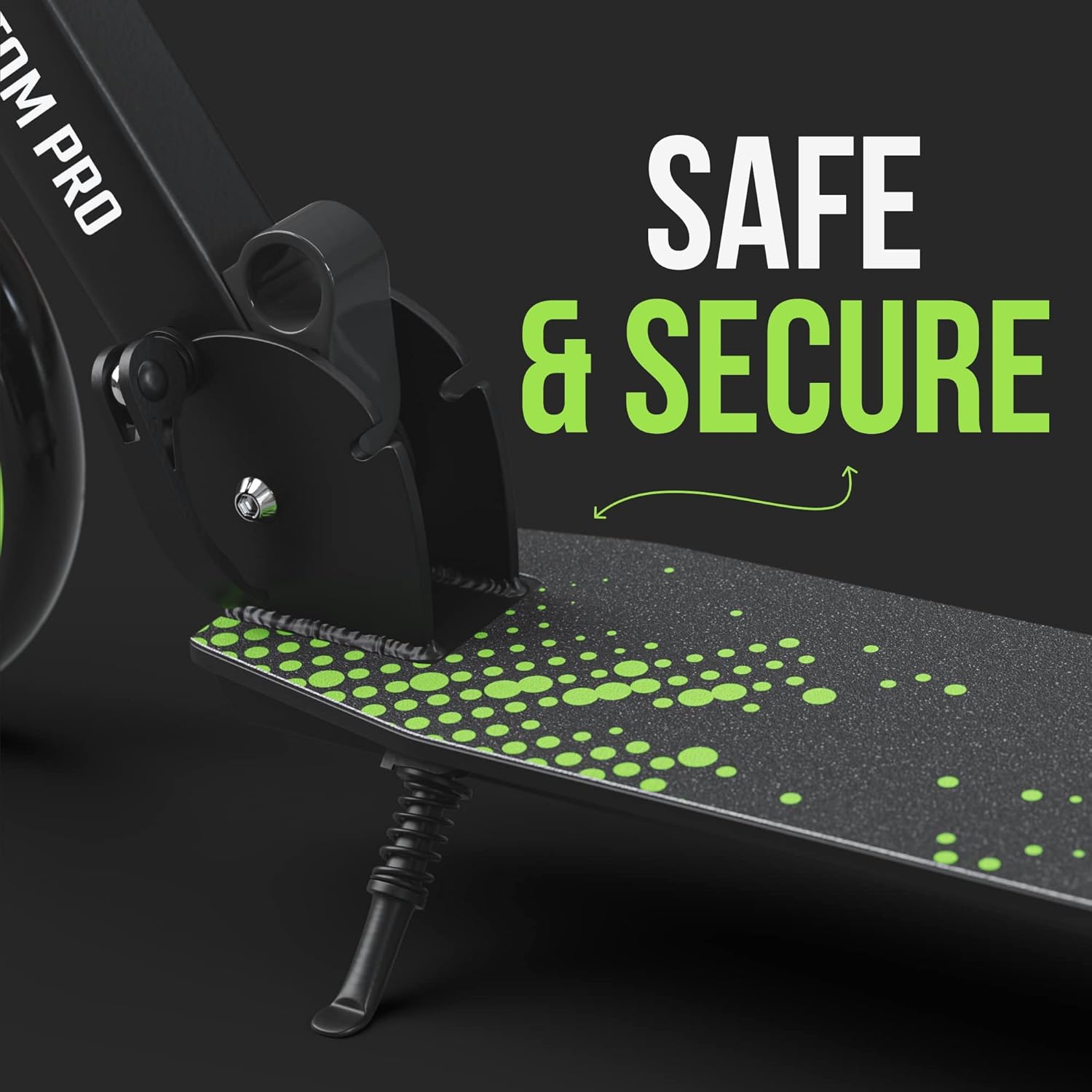 APOLLO Adult Scooter - Folding Kick Scooter for Teens and Adults Weighing up to 220 lbs. Foldable, with Big Wheels (XXL), and an LED Light-Up Wheel Option