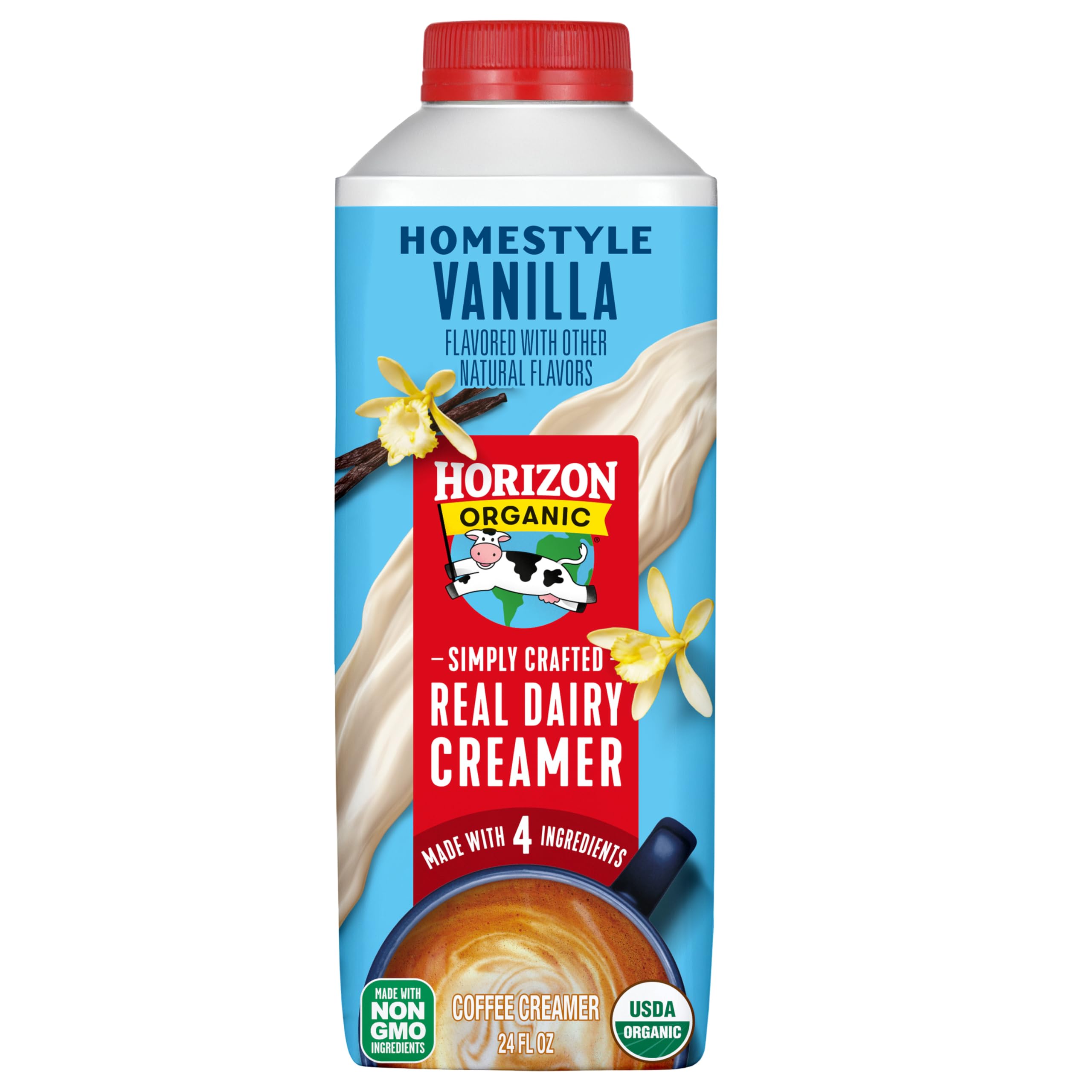 Horizon Organic Real Dairy Homestyle Vanilla Coffee Creamer, 24 fl