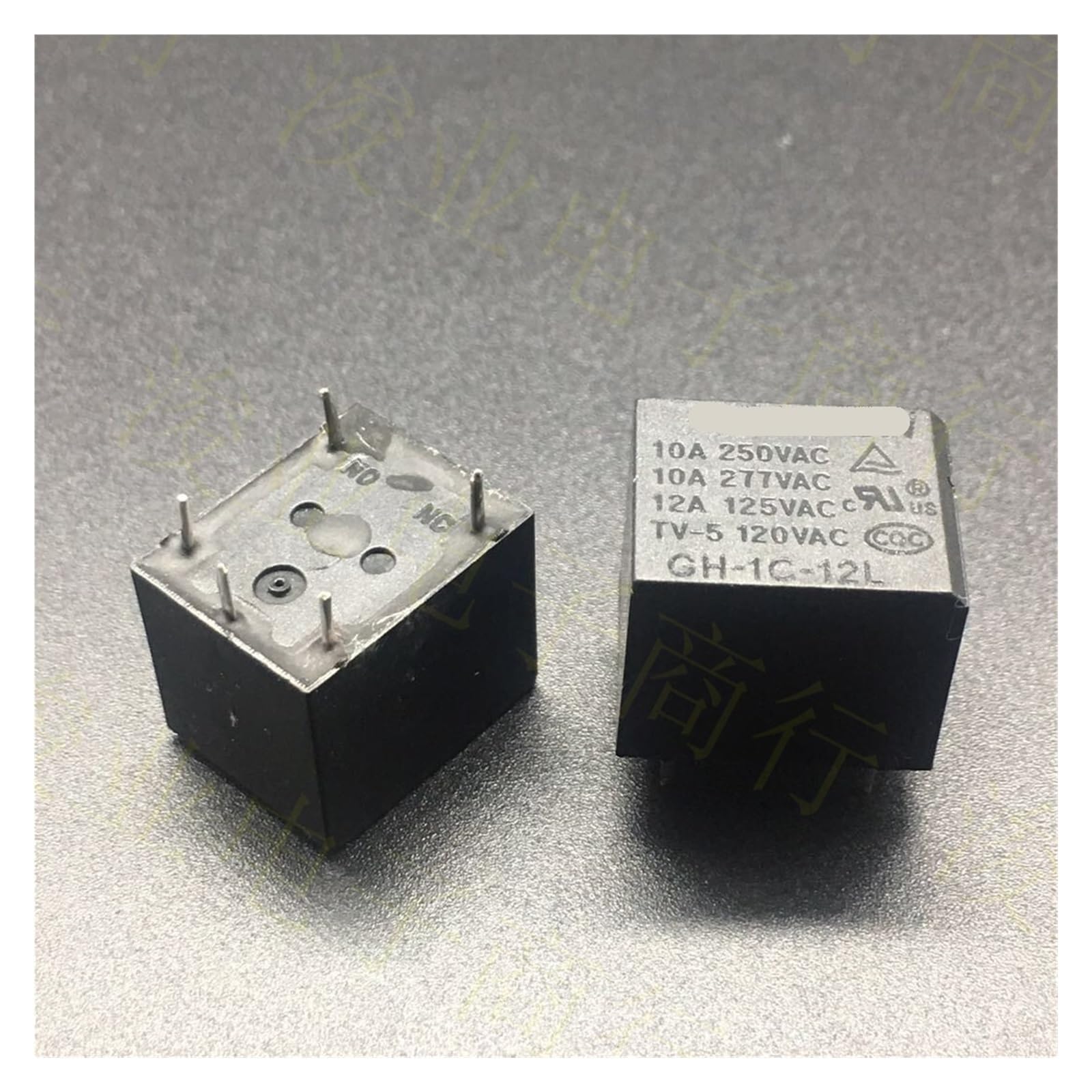 Relé GH-1C-24L componente de conmutación 24VDC 10A para placas impresas PCB 3