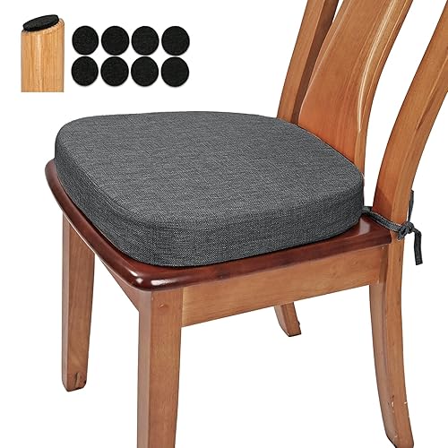 BUYUE Thickened 2.5" Friendly Woven Fabric Dining Chair Cushion, U-Shape
