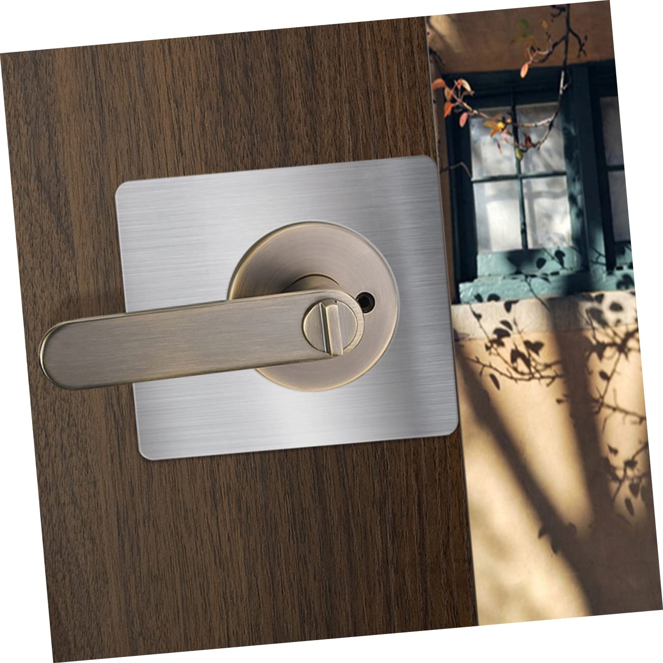 Tofficu 10 ensembles Pièce De Réparation De Serrure De Porte Gâche Plaque De Protection De Porte Plaque De Renfort De Porte Fix Renforcer Les Plaques De Porte Plaque De 2 pièces * 10