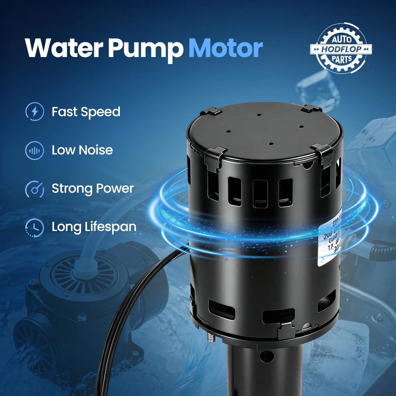 9161079-06 Water Pump Compatible with ICE-O-MATIC Ice Machine, 230-Volt 2700-RPM Ice Maker Pump Motor Assembly Replace# 9161079-03, 9161076-02, GPP-1MH-2P, GPP-3MH-2P, GPP-4MH-2P, GPP-3MH-2P6