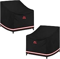 Vista 1 de Turtle Life Funda para silla de patio, resistente, duradera, impermeable, para sofá individual profundo, funda antidecoloración para silla