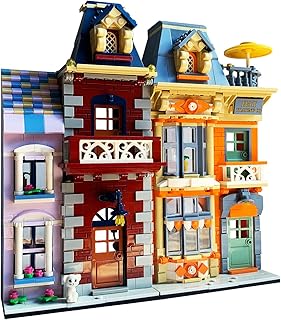 ENJBRICK Modular House Building Kit,Townhouse Building Blocks Model Set for Teens and Adults,Architecture Collectible Toy Building Set