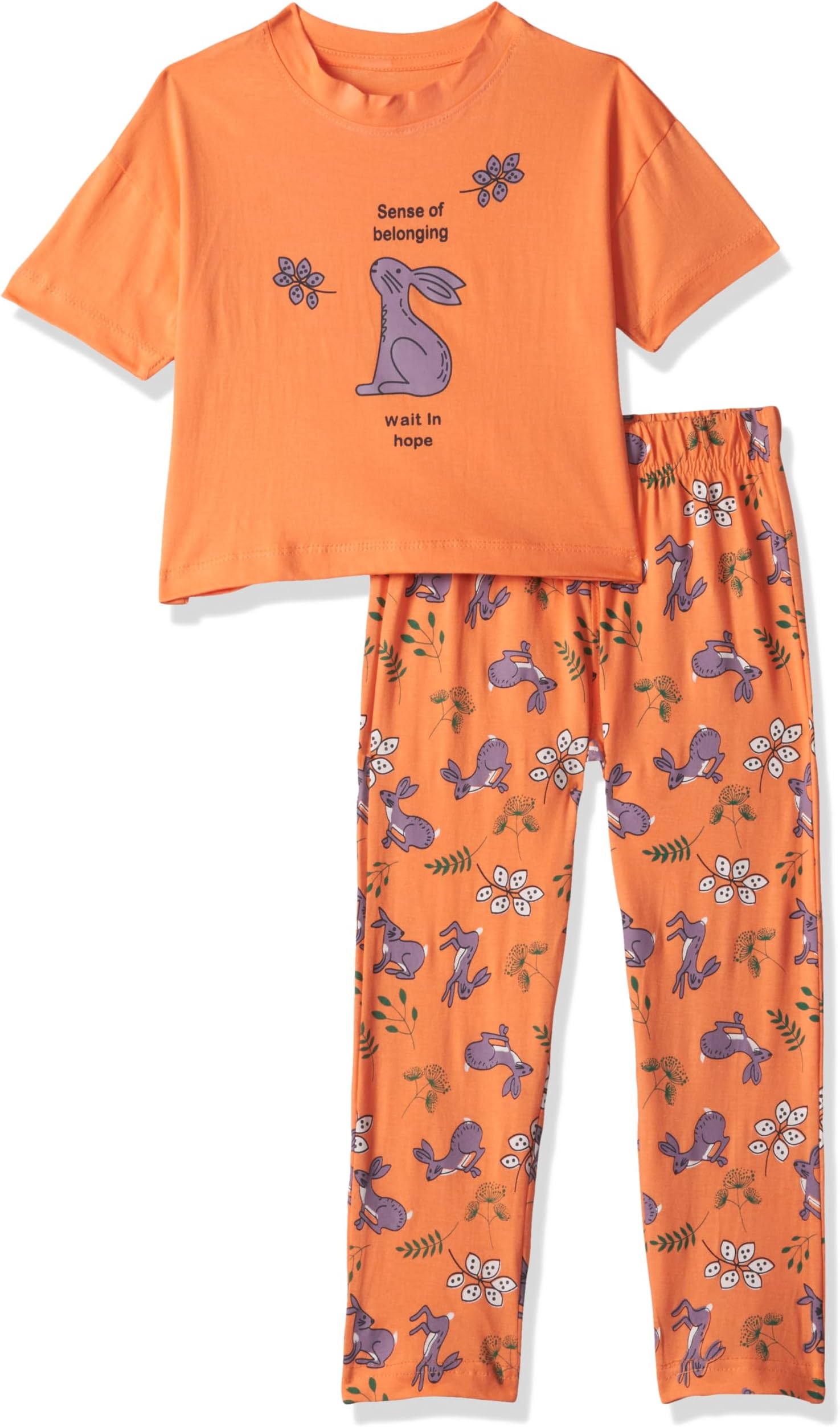 T2FCotton Girls Pajama Set