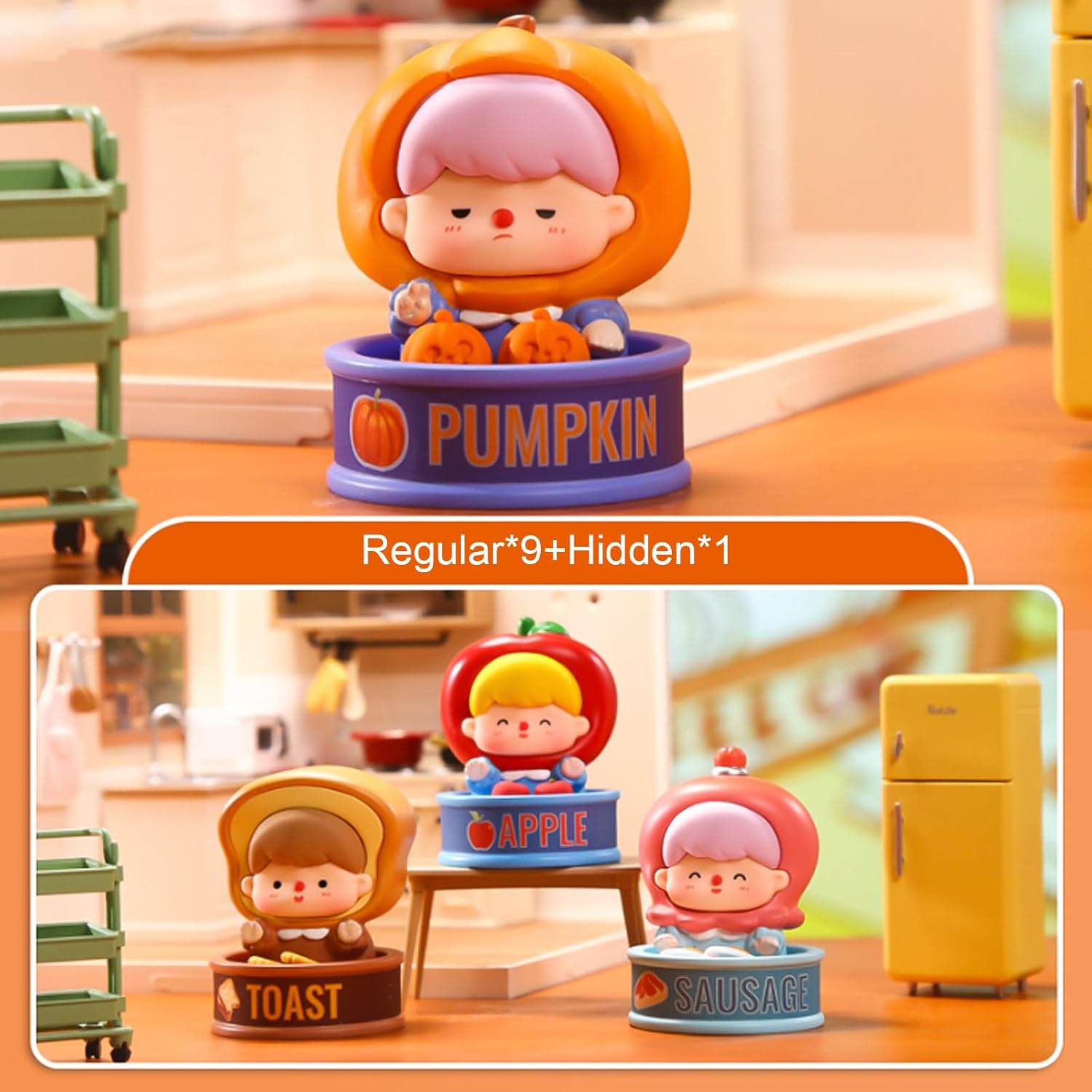 Blind Box Bento Baby Figures 1PC Mystery Box Cute Collectibles Birthday Gift Adorable Lunchbox Food Themed Figures Collectibles Hidden Surprise Random Design