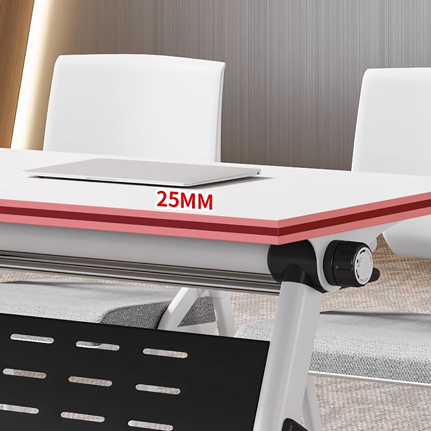 Składane biurko do biura, ruchomy stół konferencyjny do domu i gier, łatwy montaż, nowoczesny design, 4 szt., 120 x 50 cm, wszechstronne meble do sali konferencyjnej