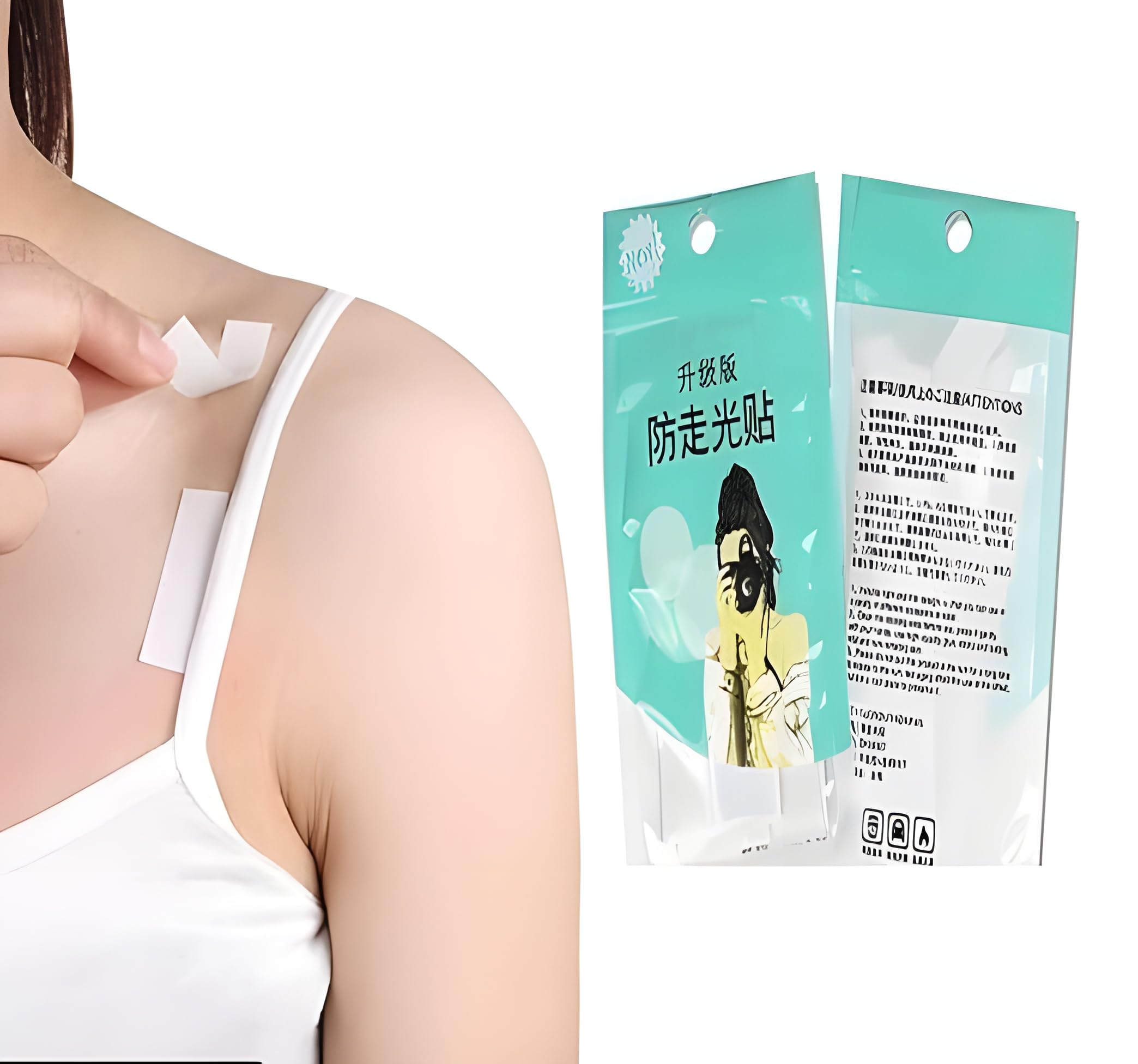 (36 Strips Fashion Tape for Women | Transparent Double-Sided Body Tape | Invisible Anti-Slip Clothing Tape for Dress, Saree, Blouse, Bra & Tops | Skin-Friendly Shoulder & Neckline Hold