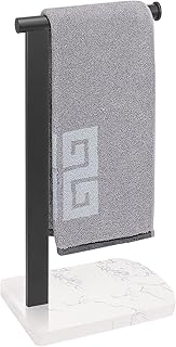 14 Mediterranean Bathroom Design Ideas for Warm Textured Coastal Style 134 NearMoon Hand Towel Holder with Balanced Marble Base, 304 Stainless Stee...