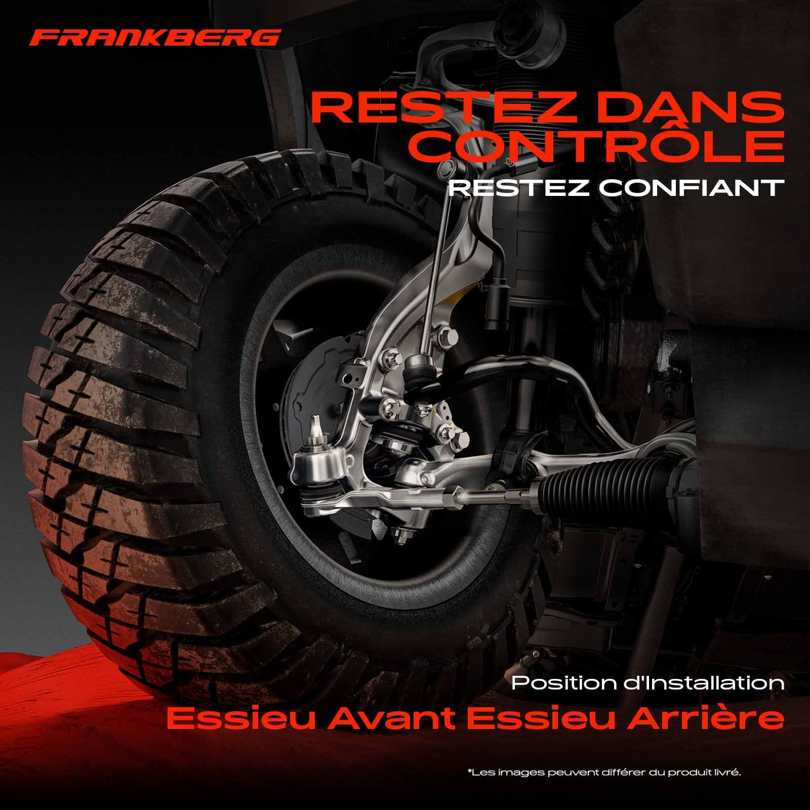 Frankberg 2x Braccio trasversale Braccio assiale Anteriore su entrambi i lati Compatibile con Model 3 5YJ3 Model S 5YJS Model X 5YJX Replace