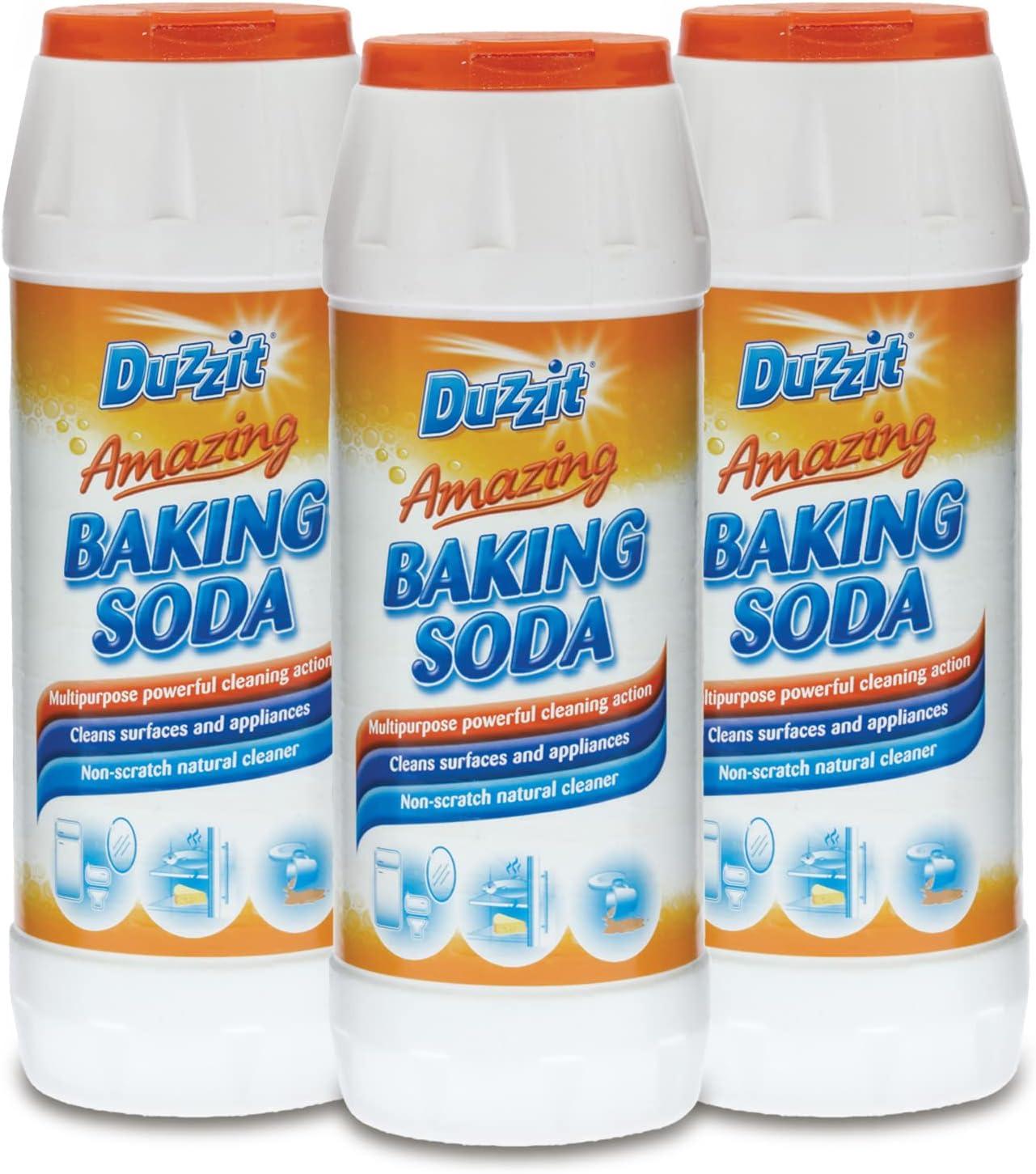 Duzzit Baking Soda, Cleans, Deodorises & More! Triple Pack, 100'S Of Uses