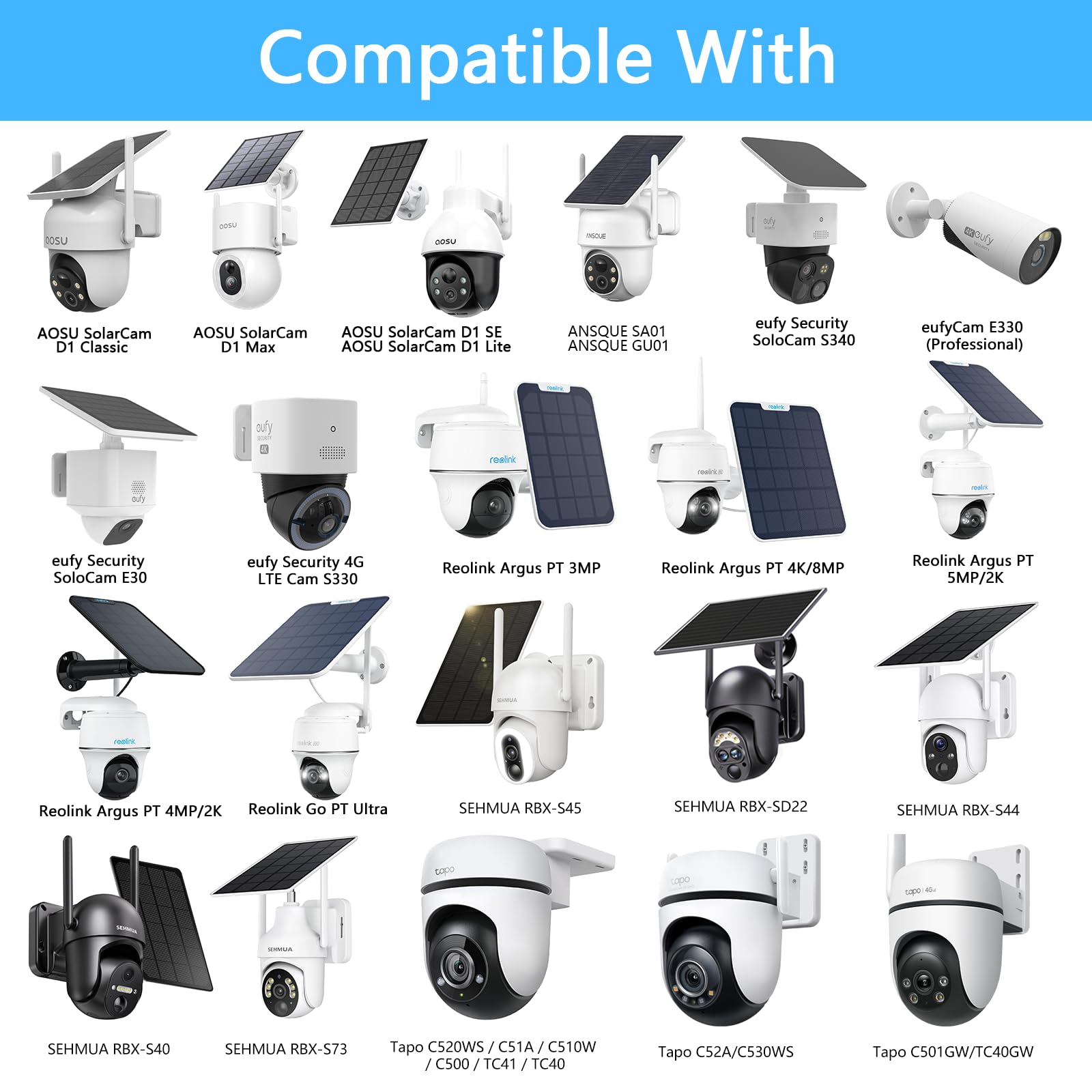 90° Wandhalterung Für Überwachungskameras - Kompatibel Mit AOSU, Eufy, Reolink