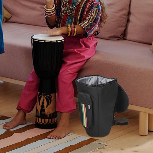 Miniatura 3 de Kit de batería africana para niños, instrumentos musicales africanos, bolsa de transporte de tambor africano, bolsa de gran capacidad, maletas para
