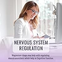 Vista 8 de Gotas Líquidas de Glicinato de Magnesio 500mg, con Vitamina B6, Ashwagandha, L-Teanina, Manzanilla, Suplemento de Glicinato de Magnesio de Alta