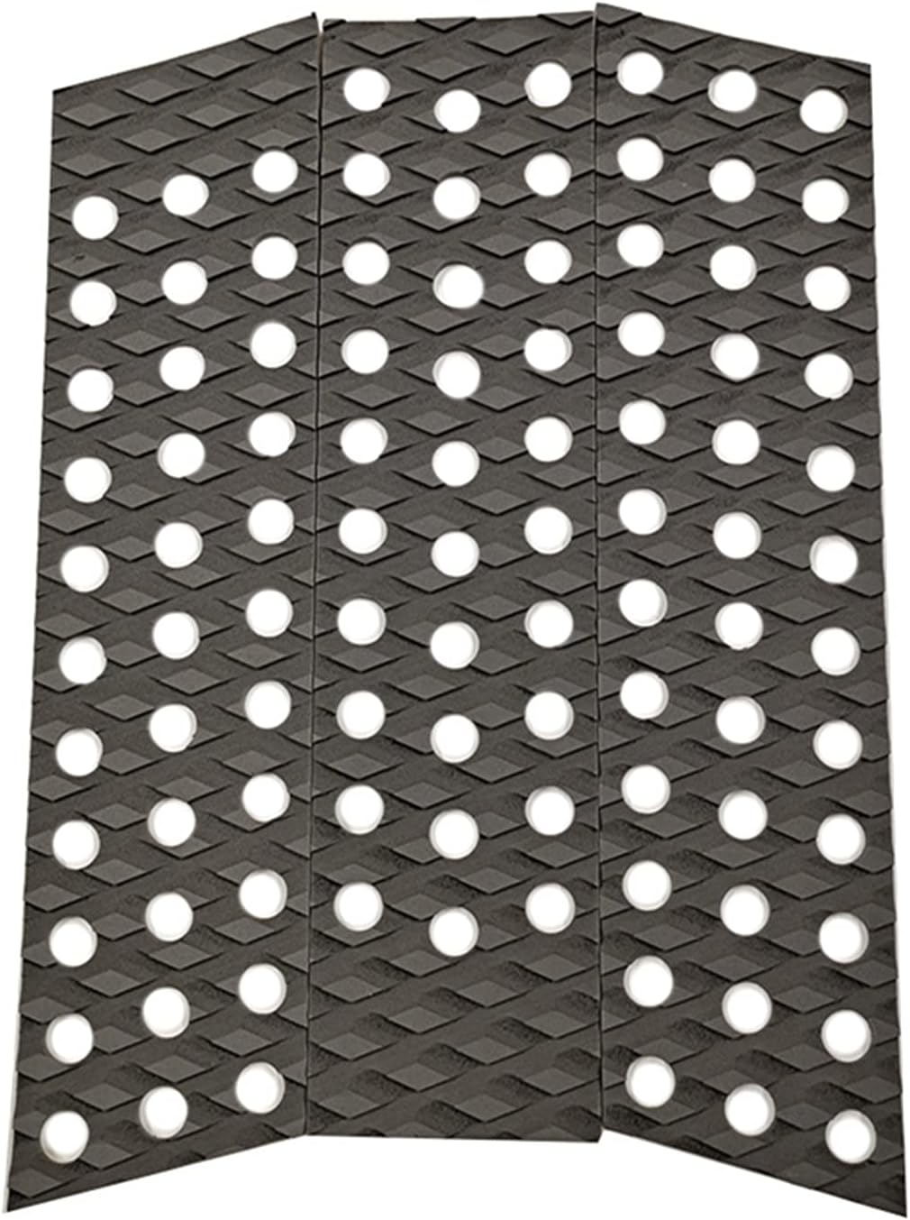 EVA Surfboard Deck Grip Pad Surf Traction Pad Front Pad and Tail Pad Full Set for Surfboard White/Black/red/Gray (Color : Light Grey)