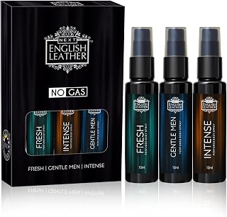 Next Care English Leather No Gas Perfume Body Spray Set for Men & Women | Fresh, Intense & Gentle Men Fragrance | Long Las... Price In India