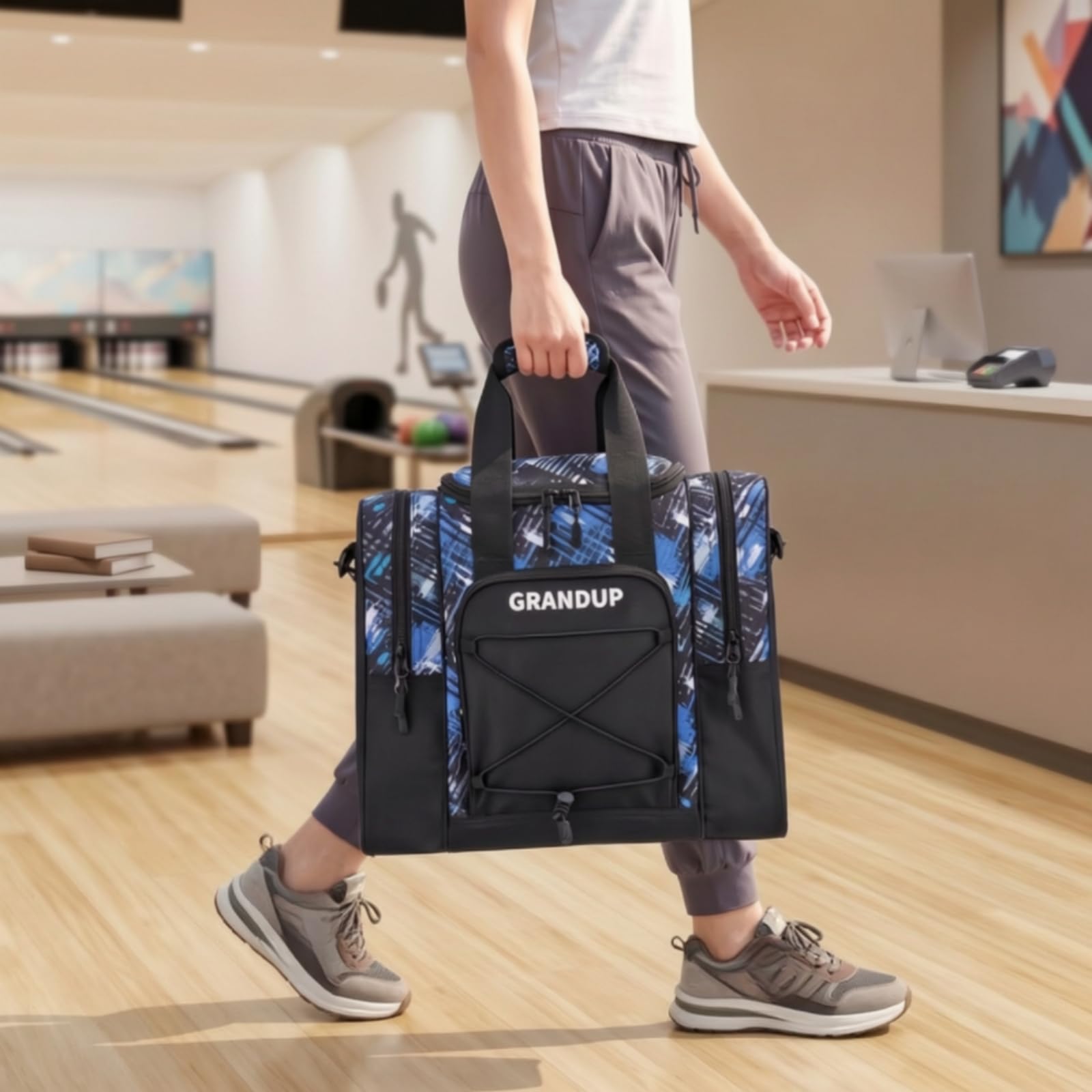 Qianly Bolsa Bowling Resisn Bolsa Bola portiva con Bolsillos Larales Ligera tín Bola portiva para Competiciones