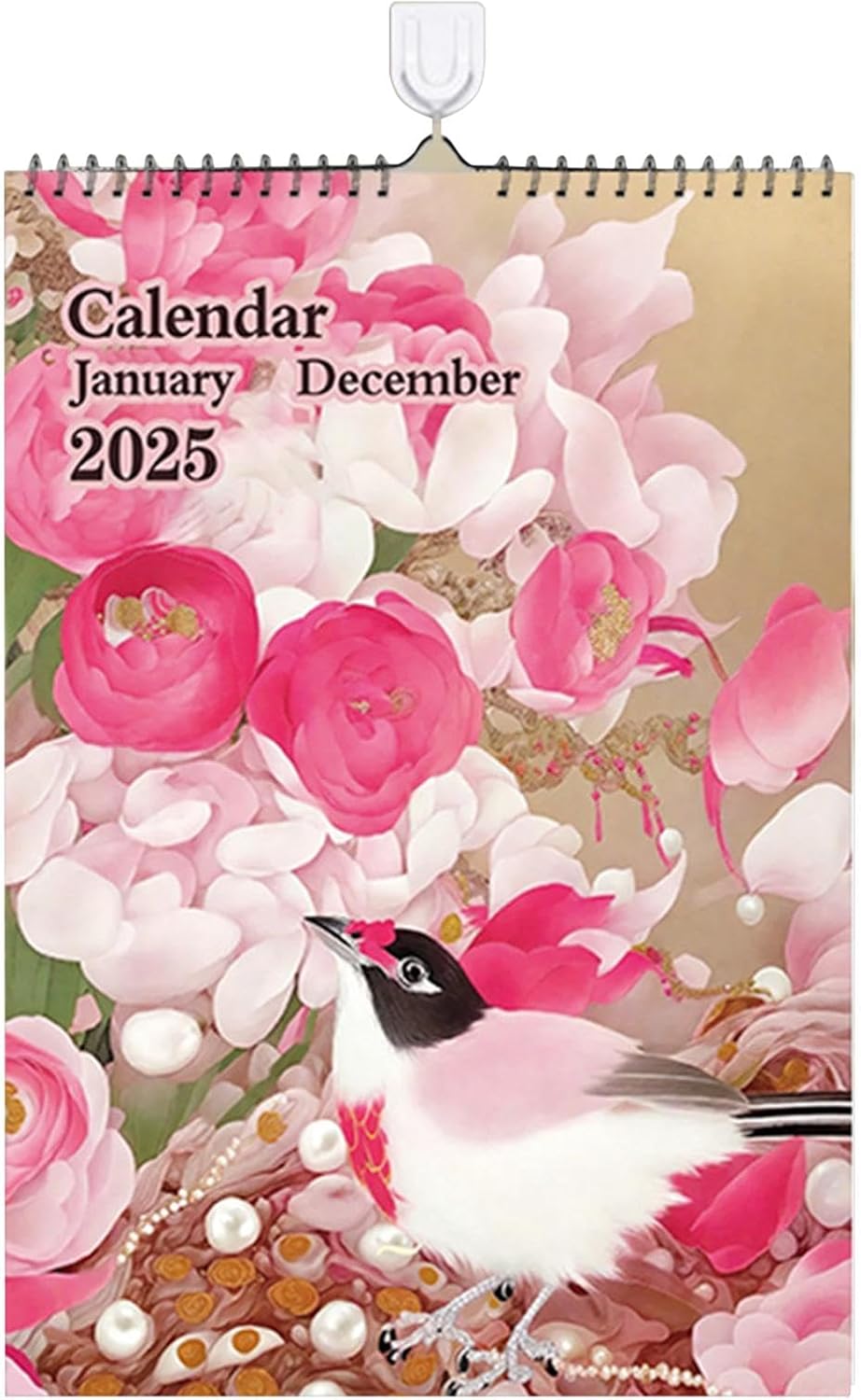 2025 Wall Calendar 12 Month, 12 Month Wall Hangable Calendar, Large Blocks, Monthly Calendar