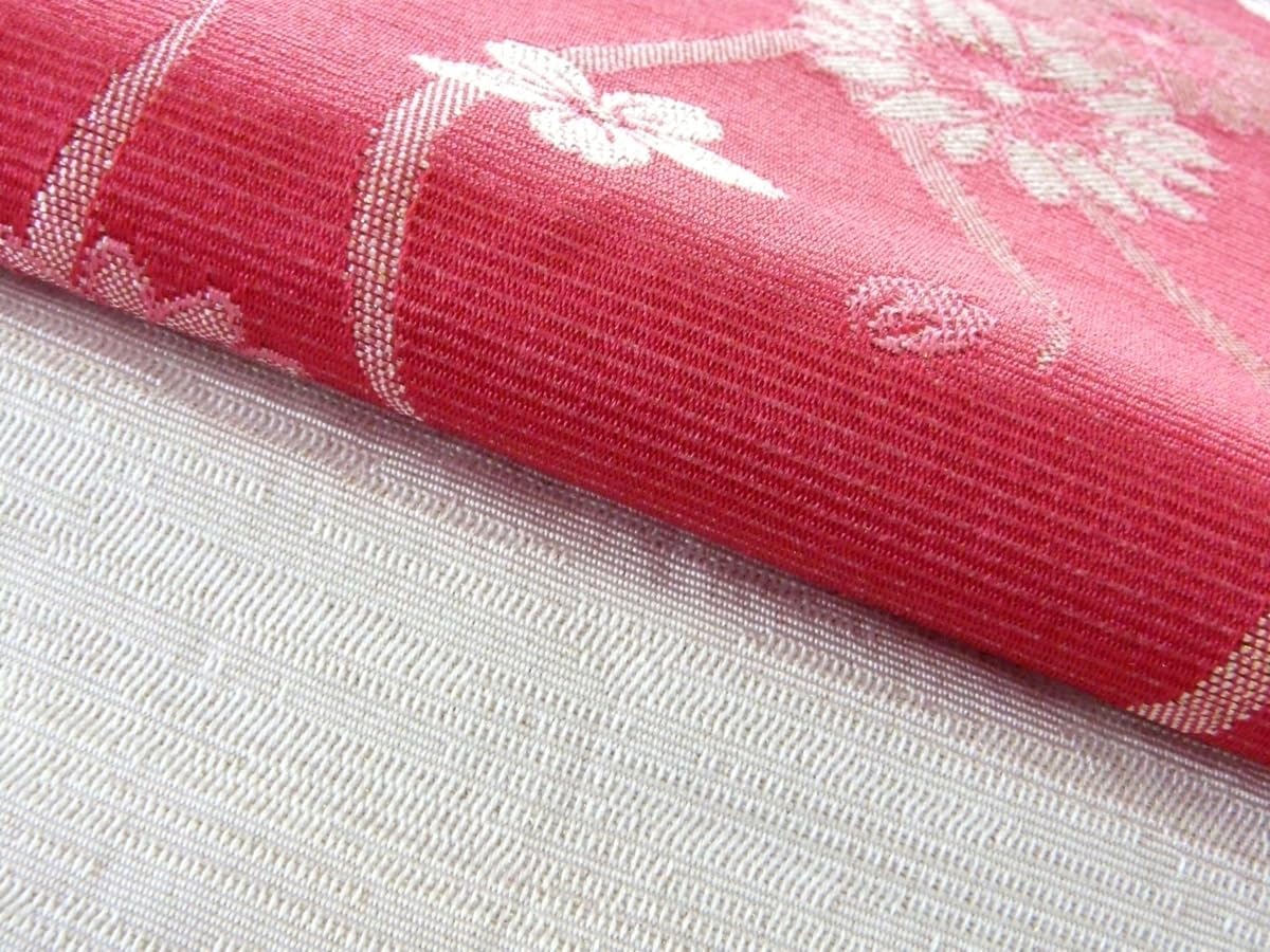 やまと誂製 正絹 着物 袖無双“芥子色に変化上手な麻の葉！”長襦袢J-71